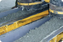 concrete filled moulds